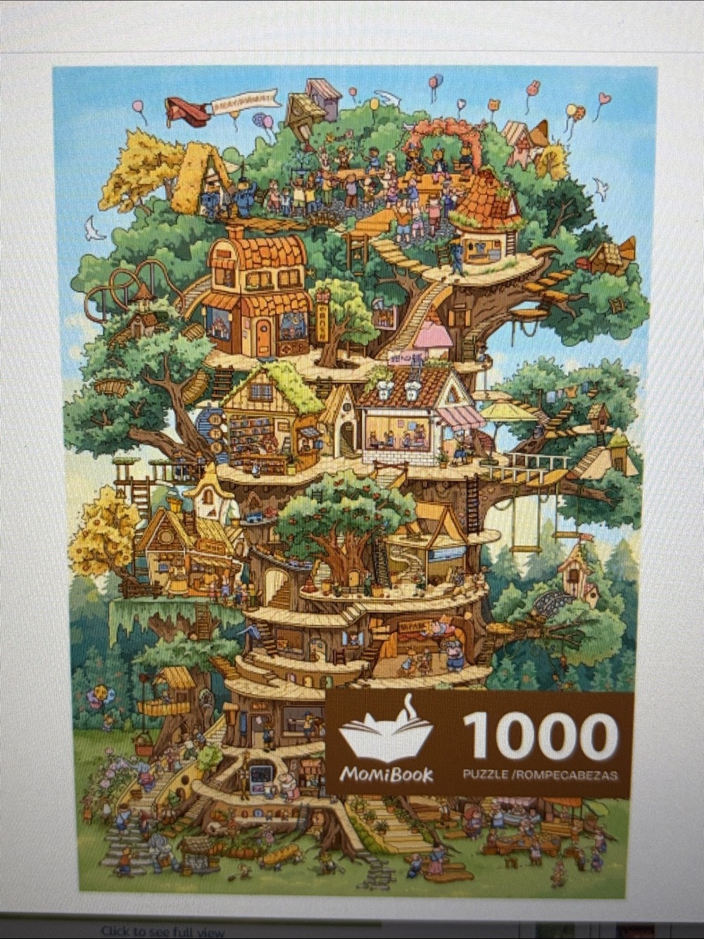 MOMIBOOK 1000 Piece Treehouse Jigsaw Puzzle for Adults